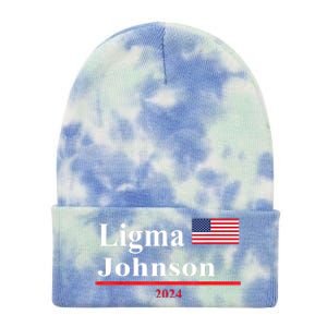 Ligma Johnson Funny Presidential Election 2024 Parody Tie Dye 12in Knit Beanie