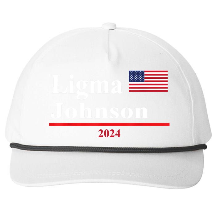 Ligma Johnson Funny Presidential Election 2024 Parody Snapback Five-Panel Rope Hat