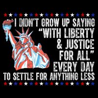 Liberty Justice For All Patriotic Pro American Long Sleeve Shirt
