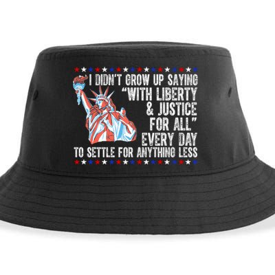 Liberty Justice For All Patriotic Pro American Sustainable Bucket Hat