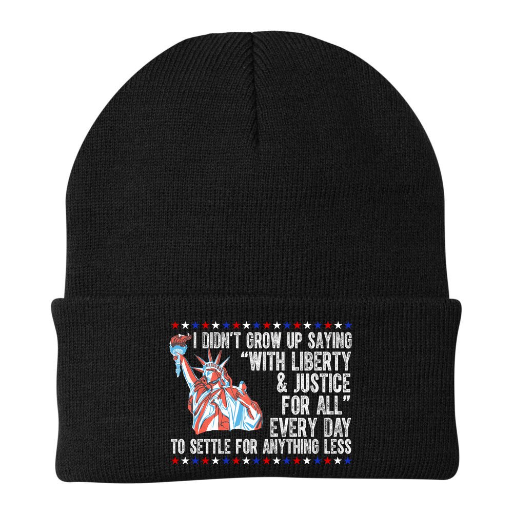 Liberty Justice For All Patriotic Pro American Beanie