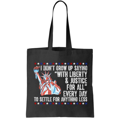 Liberty Justice For All Patriotic Pro American Bag