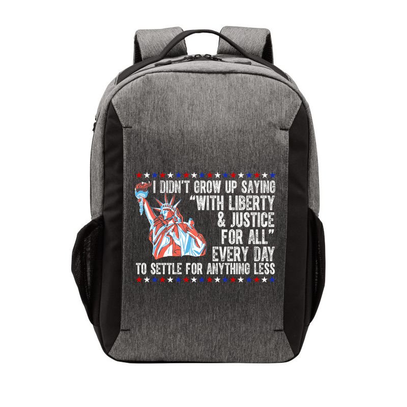 Liberty Justice For All Patriotic Pro American Vector Backpack