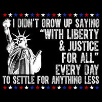 Liberty Justice For All Patriotic 4th Of July 16 in Basic Backpack