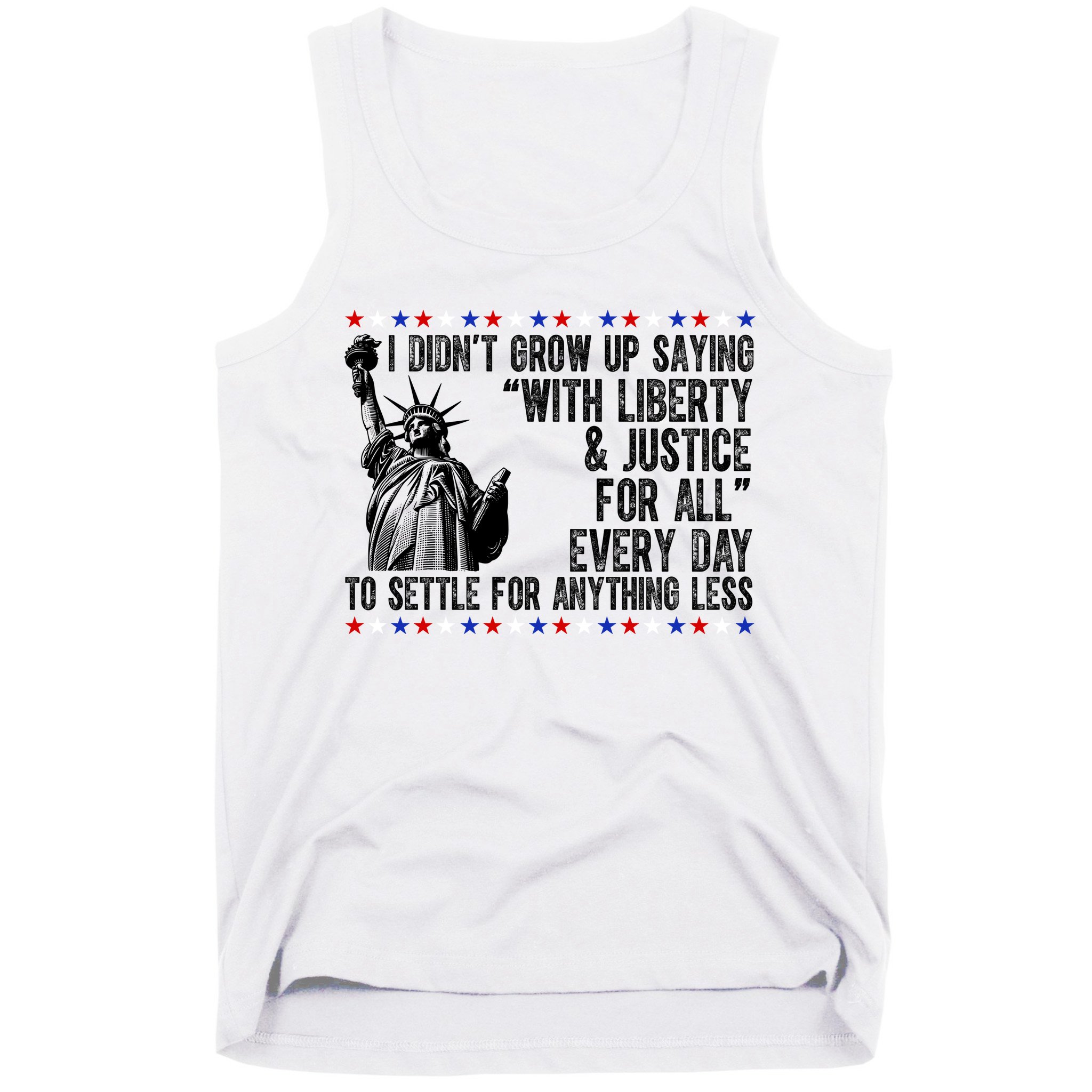Liberty Justice For All Patriotic 4th Of July Tank Top