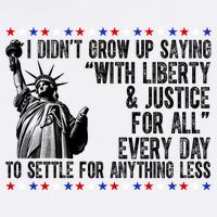 Liberty Justice For All Patriotic 4th Of July Toddler T-Shirt