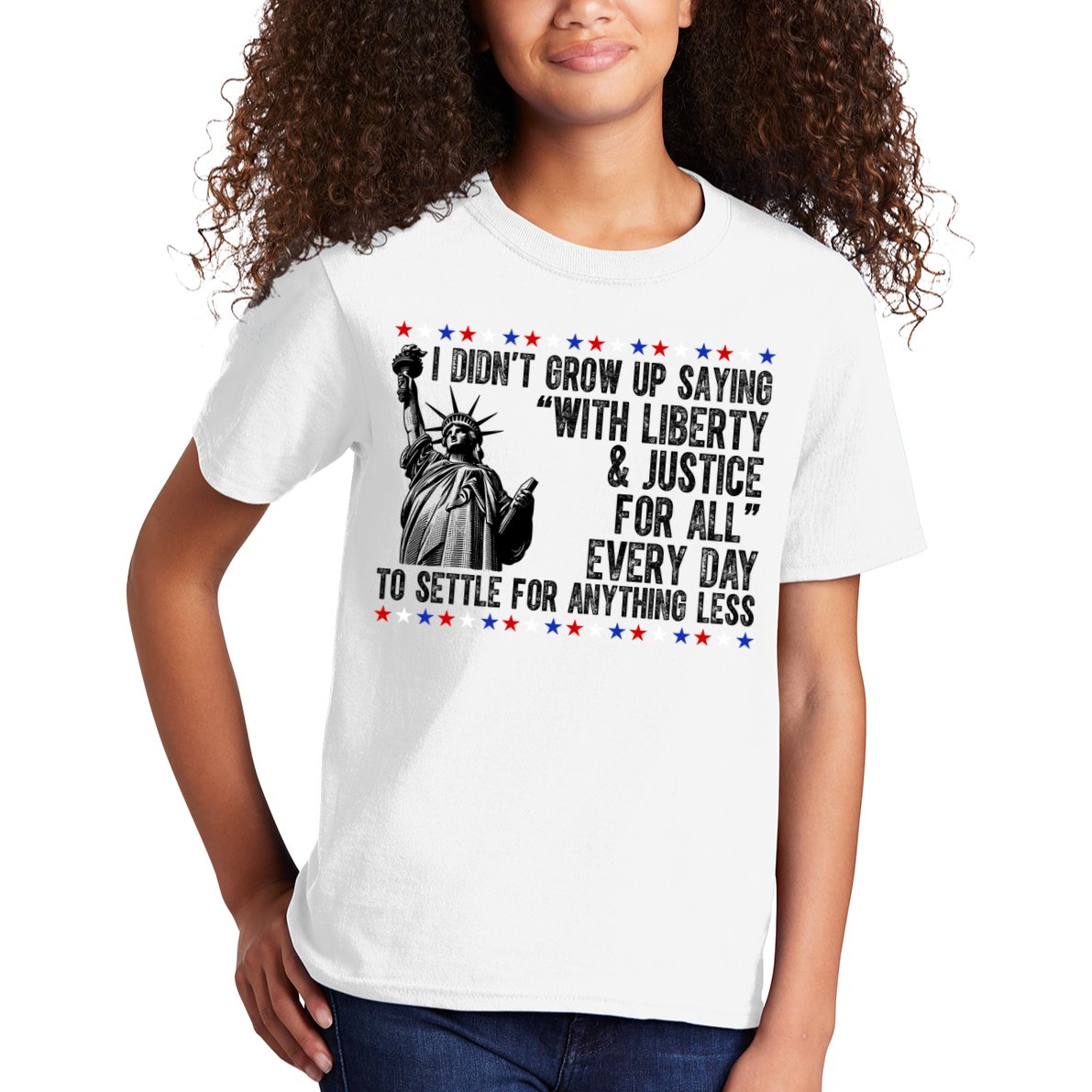Liberty Justice For All Patriotic 4th Of July Kids T-Shirt
