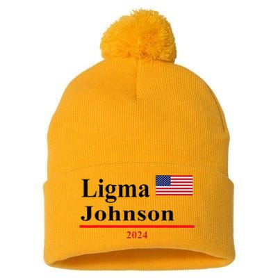 Ligma Johnson Funny Presidential Election 2024 Parody Pom Pom 12in Knit Beanie