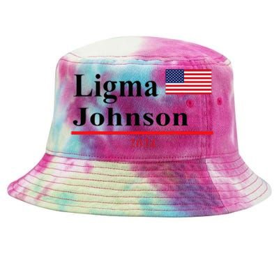 Ligma Johnson Funny Presidential Election 2024 Parody Tie-Dyed Bucket Hat