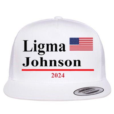 Ligma Johnson Funny Presidential Election 2024 Parody Flat Bill Trucker Hat