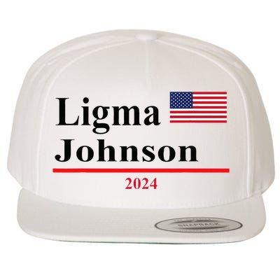 Ligma Johnson Funny Presidential Election 2024 Parody Wool Snapback Cap