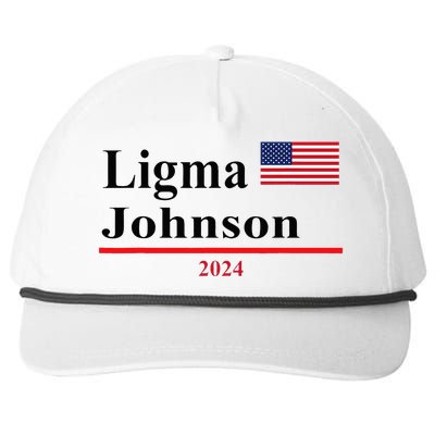 Ligma Johnson Funny Presidential Election 2024 Parody Snapback Five-Panel Rope Hat