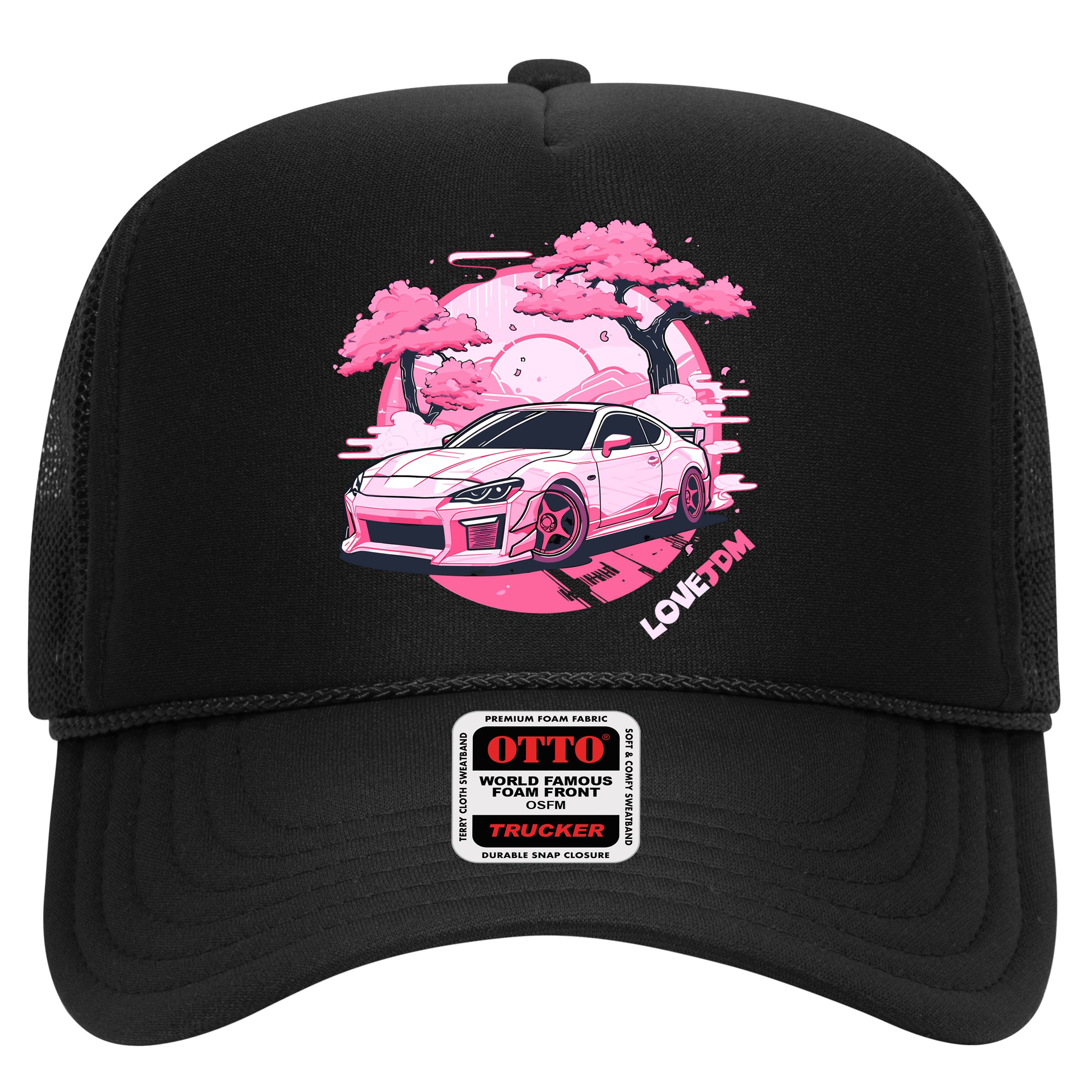 Love JDM Girl Racer Pink Japanese Race Car Hat