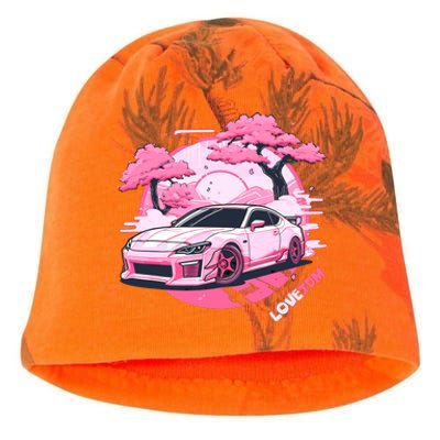 Love JDM Girl Racer Pink Japanese Race Car Kati - Camo Knit Beanie