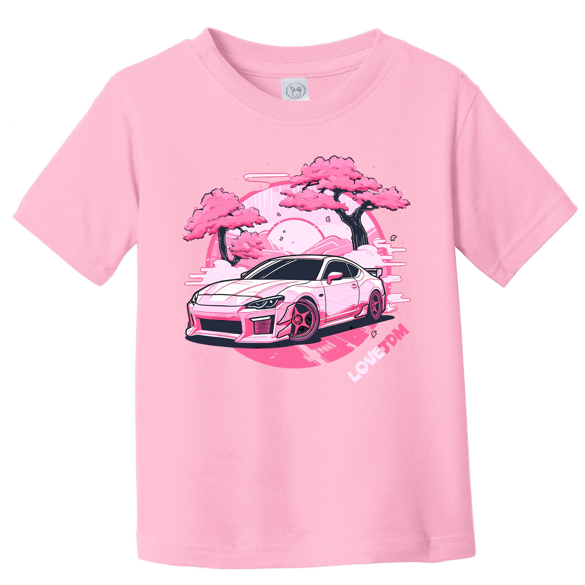 Love JDM Girl Racer Pink Japanese Race Car Toddler T-Shirt