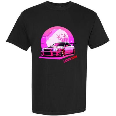 Love Jdm Girl Racer Japanese Modified Race Car Garment-Dyed Heavyweight T-Shirt