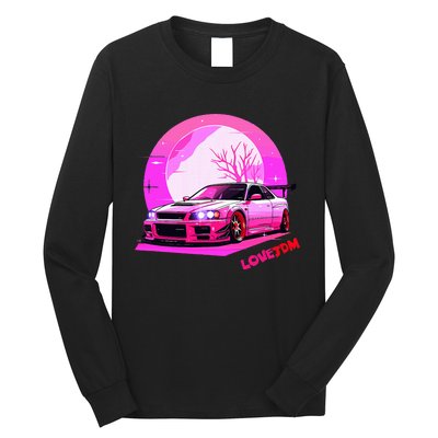 Love Jdm Girl Racer Japanese Modified Race Car Long Sleeve Shirt