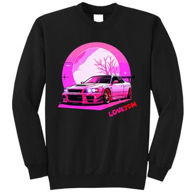 Love Jdm Girl Racer Japanese Modified Race Car Sweatshirt