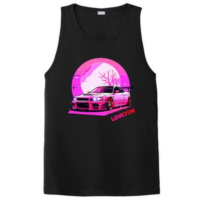 Love Jdm Girl Racer Japanese Modified Race Car PosiCharge Competitor Tank