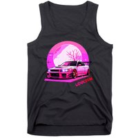 Love Jdm Girl Racer Japanese Modified Race Car Tank Top