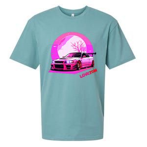 Love Jdm Girl Racer Japanese Modified Race Car Sueded Cloud Jersey T-Shirt