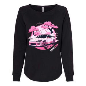 Love Jdm Girl Racer Pink Japanese Race Car Womens California Wash Sweatshirt