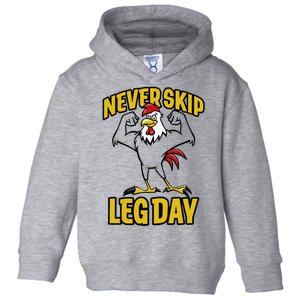 Limited Joey Jones Wearing Never Skip Leg Day Rooster Toddler Hoodie