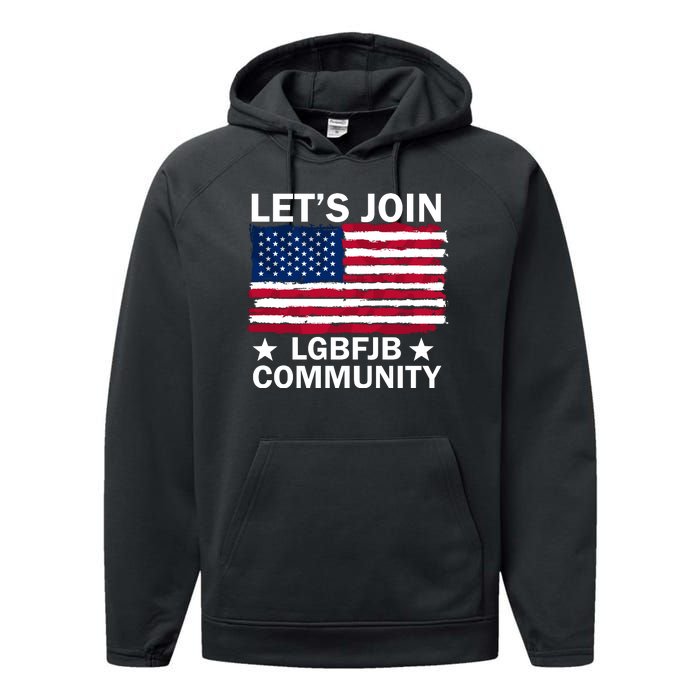 Lets Join Lgbfjb Community Performance Fleece Hoodie