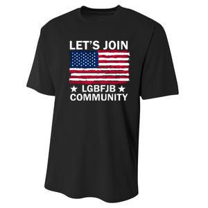 Lets Join Lgbfjb Community Performance Sprint T-Shirt