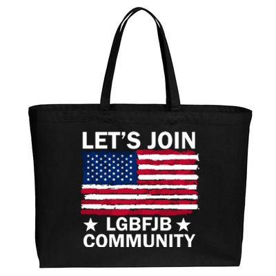 Lets Join Lgbfjb Community Cotton Canvas Jumbo Tote