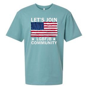 Lets Join Lgbfjb Community Sueded Cloud Jersey T-Shirt