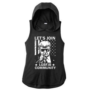 Lets Join Lgbfjb Community Ladies PosiCharge Tri-Blend Wicking Draft Hoodie Tank