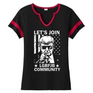 Lets Join Lgbfjb Community Ladies Halftime Notch Neck Tee