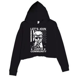 Lets Join Lgbfjb Community Crop Fleece Hoodie