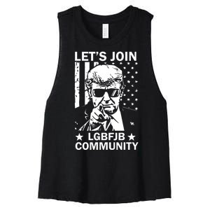 Lets Join Lgbfjb Community Women's Racerback Cropped Tank