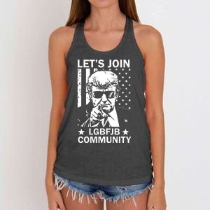 Lets Join Lgbfjb Community Women's Knotted Racerback Tank