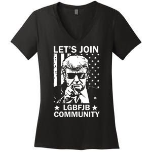 Lets Join Lgbfjb Community Women's V-Neck T-Shirt