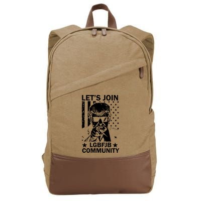 Lets Join Lgbfjb Community Cotton Canvas Backpack