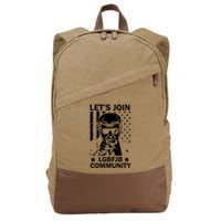 Lets Join Lgbfjb Community Cotton Canvas Backpack