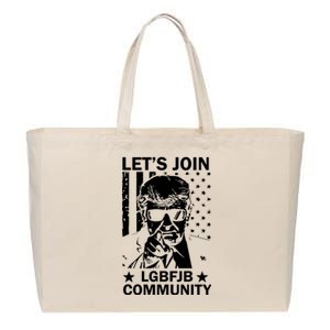 Lets Join Lgbfjb Community Cotton Canvas Jumbo Tote