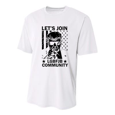 Lets Join Lgbfjb Community Youth Performance Sprint T-Shirt