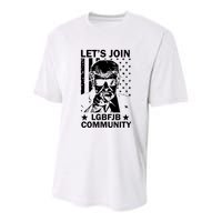 Lets Join Lgbfjb Community Youth Performance Sprint T-Shirt