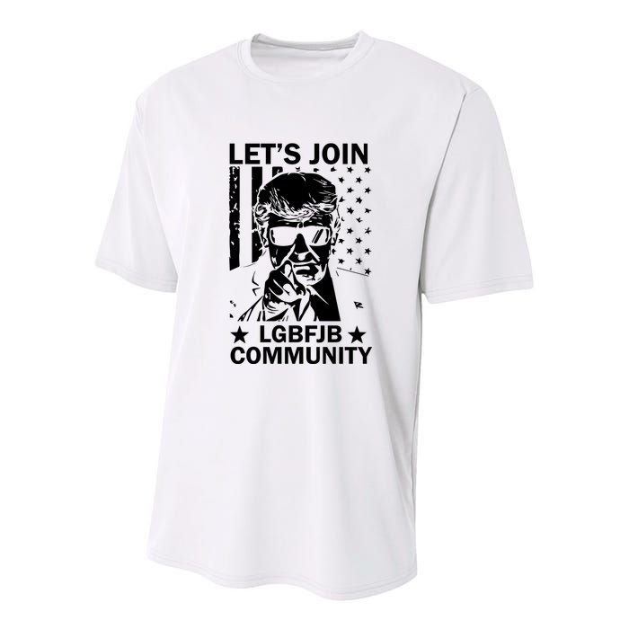Lets Join Lgbfjb Community Youth Performance Sprint T-Shirt