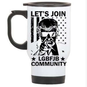 Lets Join Lgbfjb Community Stainless Steel Travel Mug