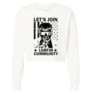 Lets Join Lgbfjb Community Cropped Pullover Crew