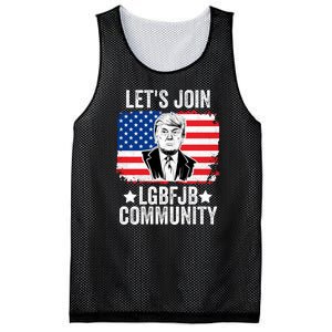 Lets Join Lgbfjb Community Lets Go Brandon Trump And America Flag Anti Biden Vi Mesh Reversible Basketball Jersey Tank