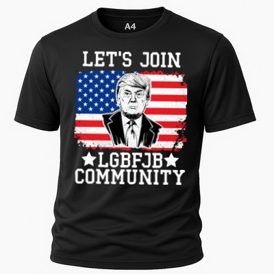 Lets Join Lgbfjb Community Lets Go Brandon Trump And America Flag Anti Biden Vi Performance Shirt
