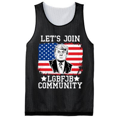 Lets Join Lgbfjb Community Lets Go Brandon Trump And America Flag Anti Biden Vi Mesh Reversible Basketball Jersey Tank