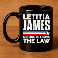 Letitia James 11oz C Handle Ceramic Mug