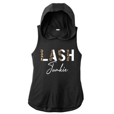 Lash Junkie Lash Bar Eyelash Tech Lash Artist Cool Gift Ladies PosiCharge Tri-Blend Wicking Draft Hoodie Tank